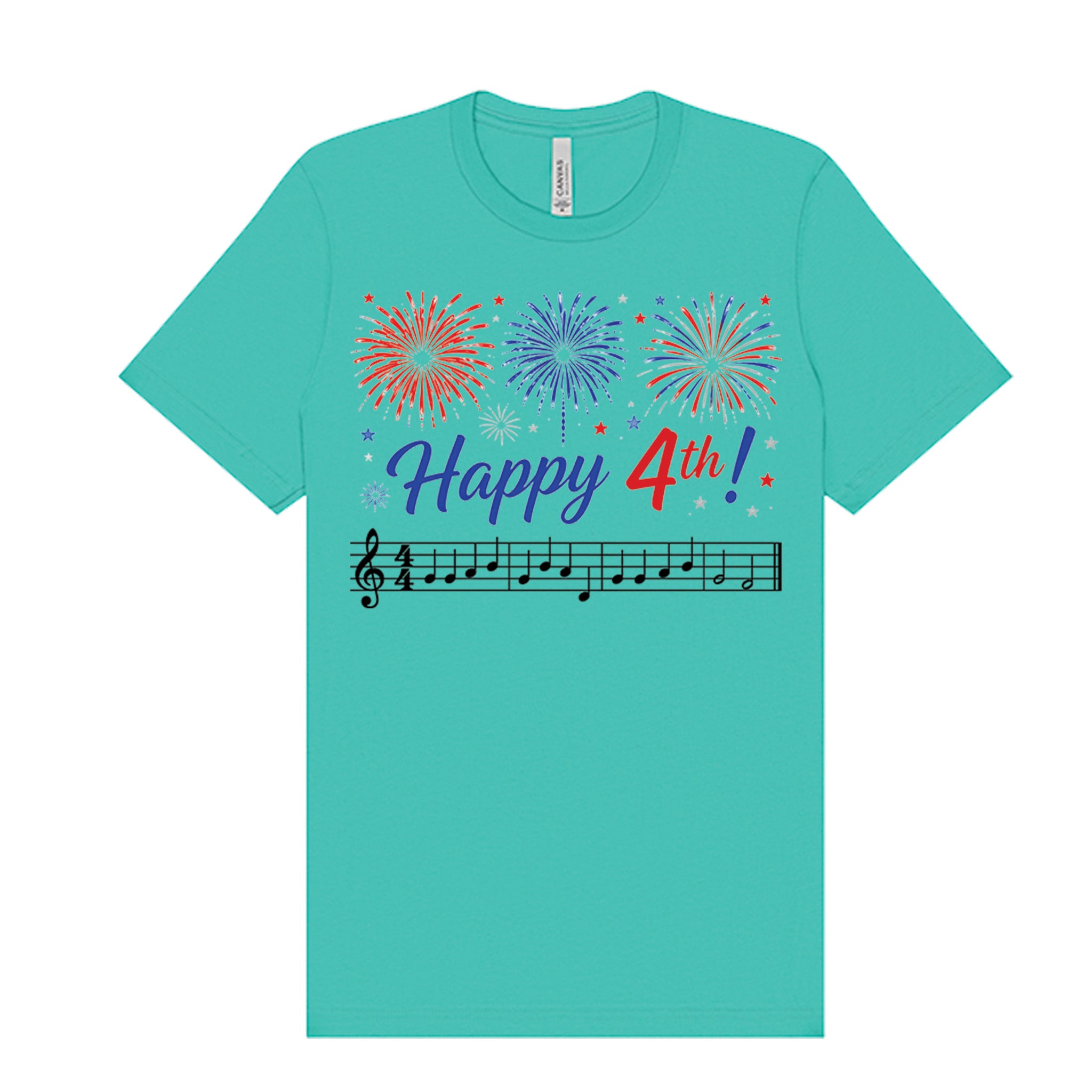 Happy 4th Musical Fireworks T-Shirt