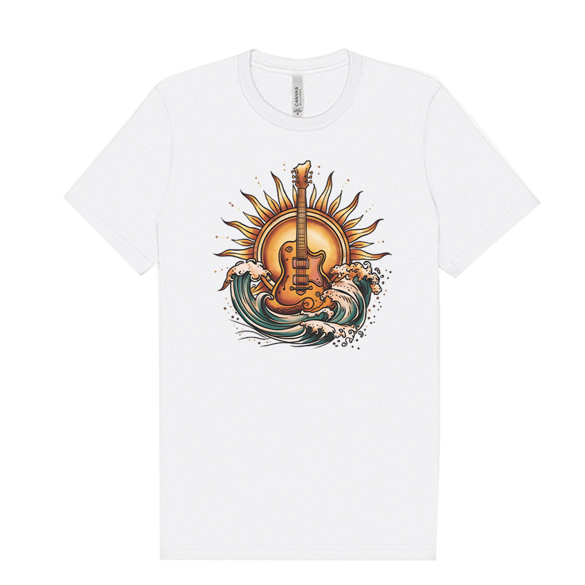 Sea and Sun Guitar T-Shirt