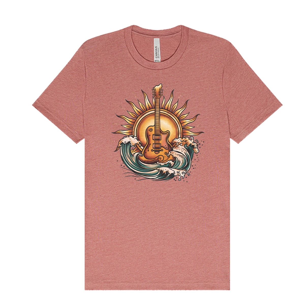 Sea and Sun Guitar T-Shirt