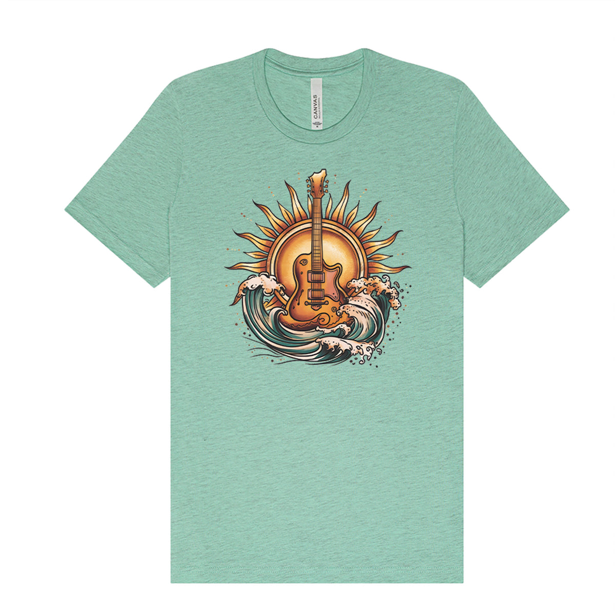 Sea and Sun Guitar T-Shirt