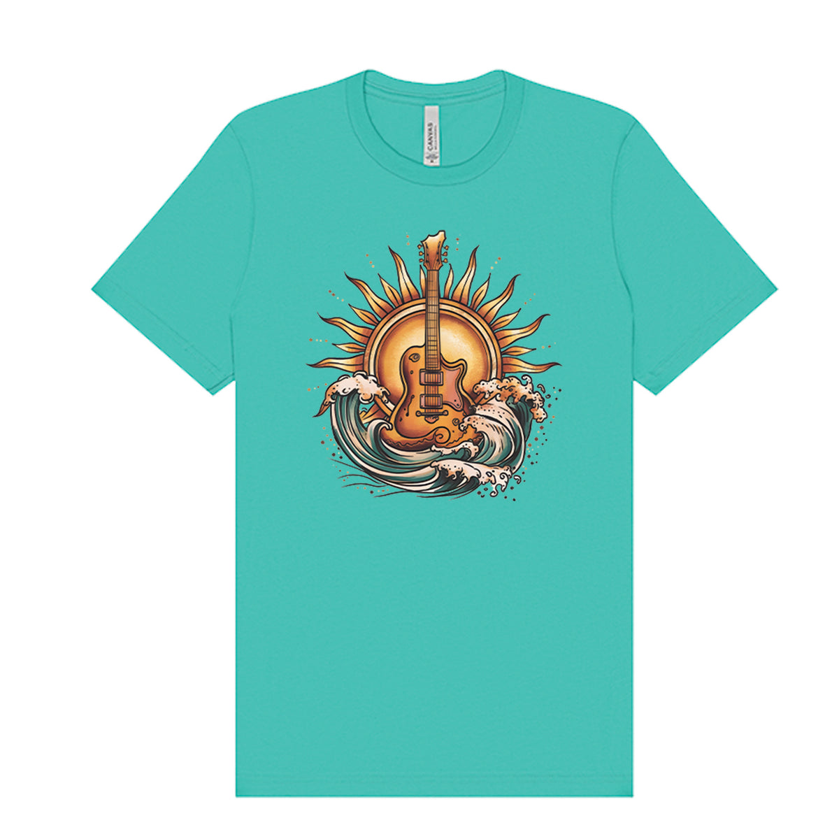 Sea and Sun Guitar T-Shirt