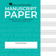 Wide Staff Wirebound Manuscript Paper (Aqua Cover)