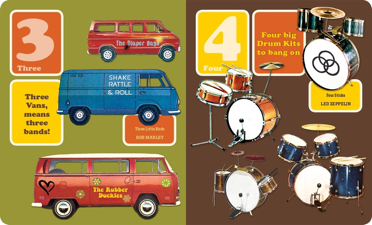 One, Two, Three O'clock, Rock: First Number Board Book