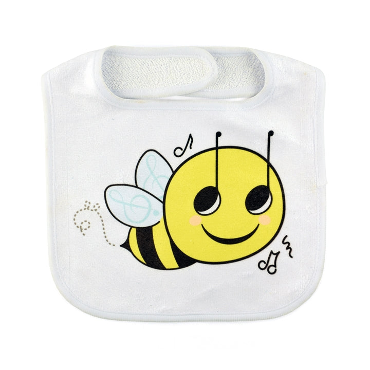 Music Bee Baby Bib