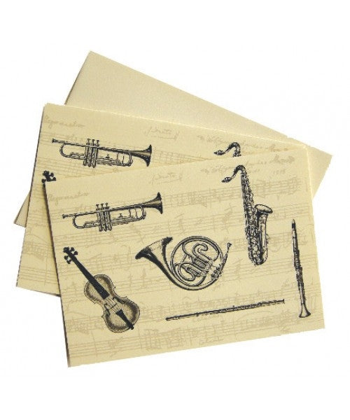 Instruments- Boxed Notecards at The Music Stand