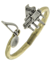 Piano and Note Bracelet - Silver and Gold