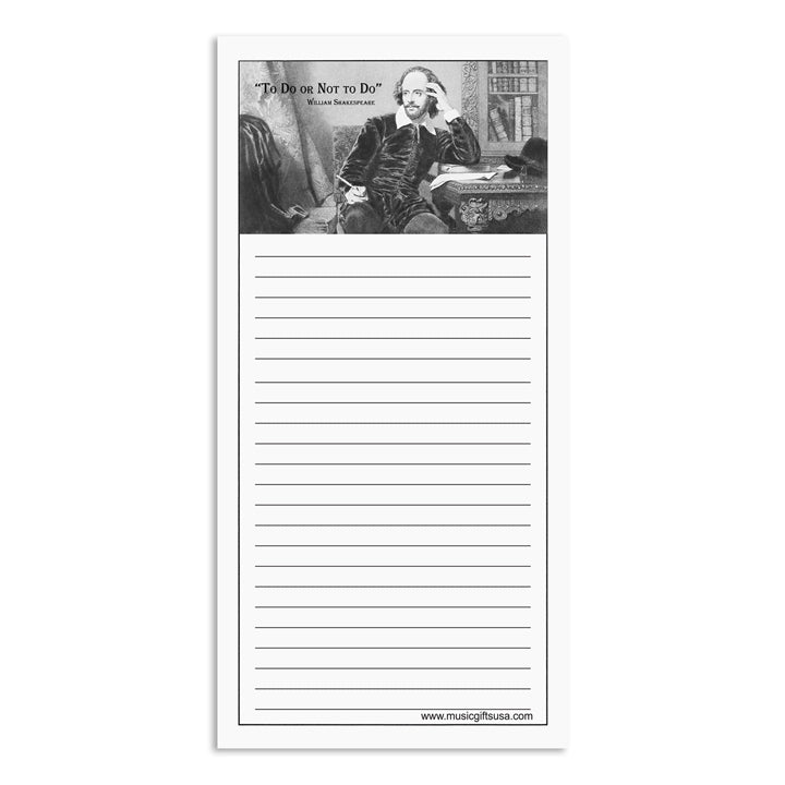 "To Do or Not to Do" A Modern Shakespeare Note Pad
