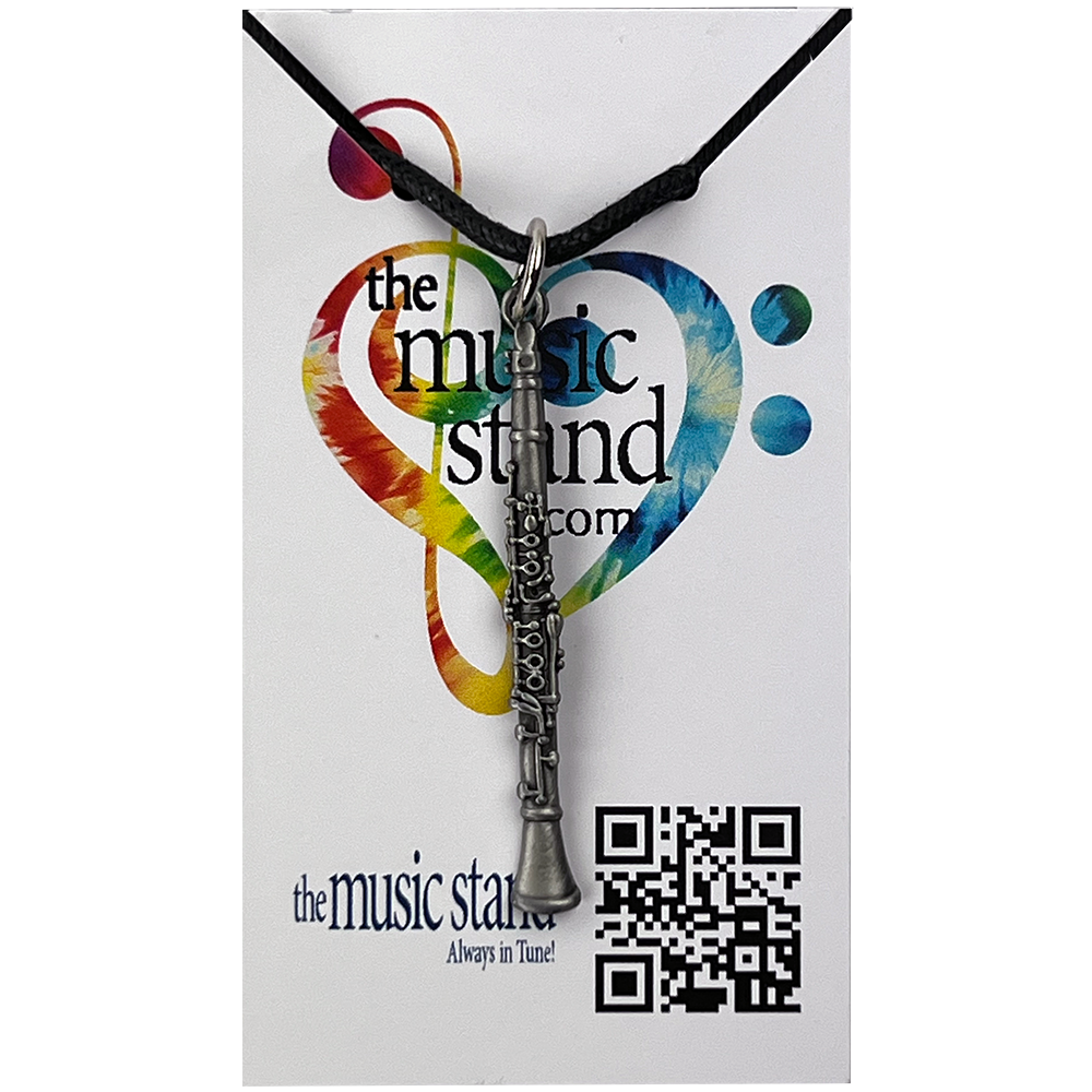 Pewter Clarinet Necklace