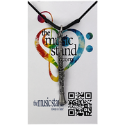 Pewter Clarinet Necklace