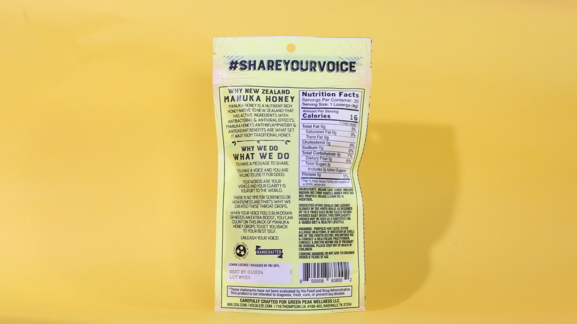 Vocal Eze Throat Drops