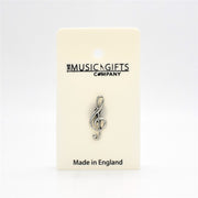 Treble Clef Pewter Pin