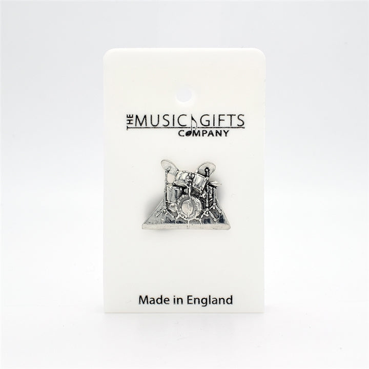 Drum Set Pewter Pin