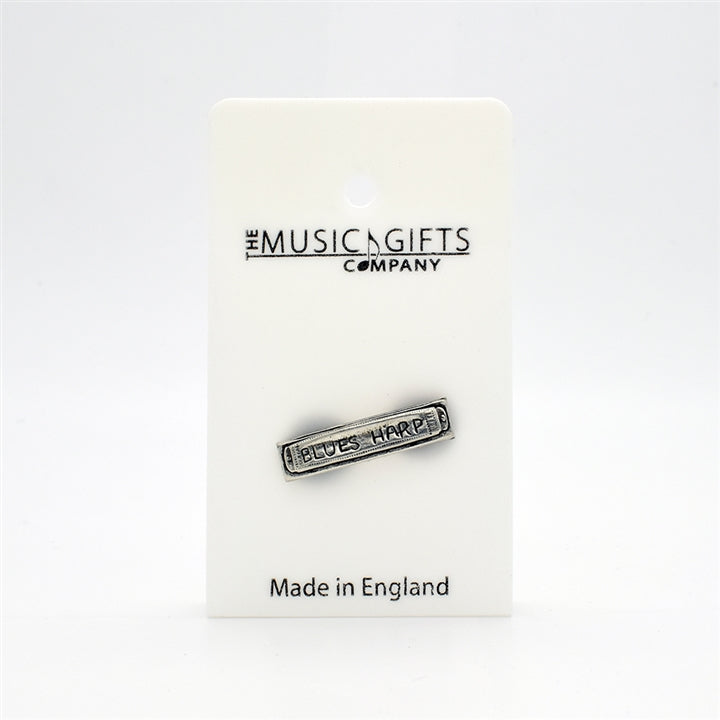 Harmonica Pewter Pin @ The Music Stand