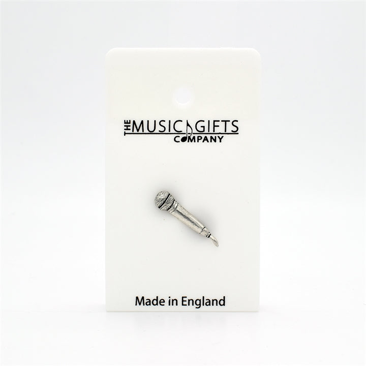 Microphone Pewter Pin
