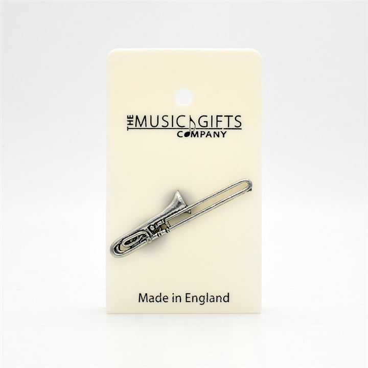 Trombone Pewter Pin