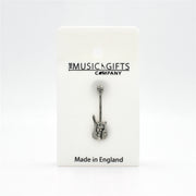 Bass Guitar Pewter Pin