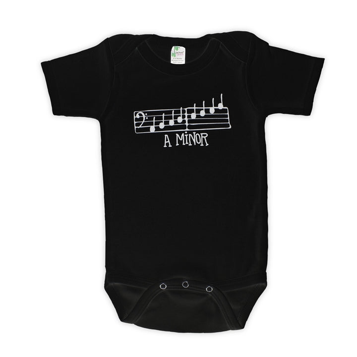 Onesie- Black A Minor-6-12 Months