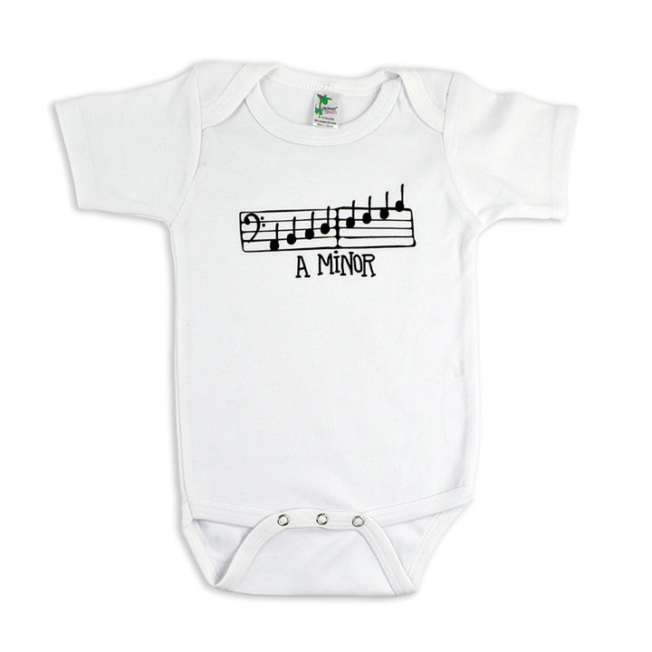 Onesie-A MINOR-White 6 to 12 months