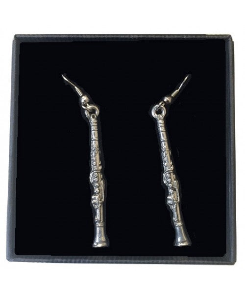 Clarinet Pewter Earrings