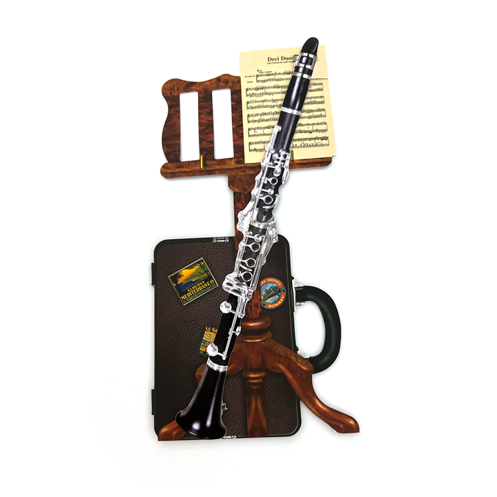 3D Greeting Card-Clarinet