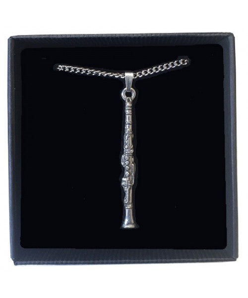 Clarinet Pewter Necklace