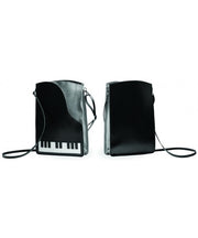 Leather and Suede Piano Cross-Body Handbag
