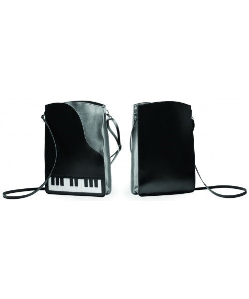 Leather and Suede Piano Cross-Body Handbag
