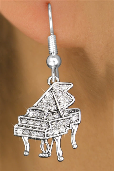 Piano Genuine Crystal Earrings