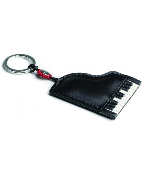 Grand Piano Vegan Leather Keychain