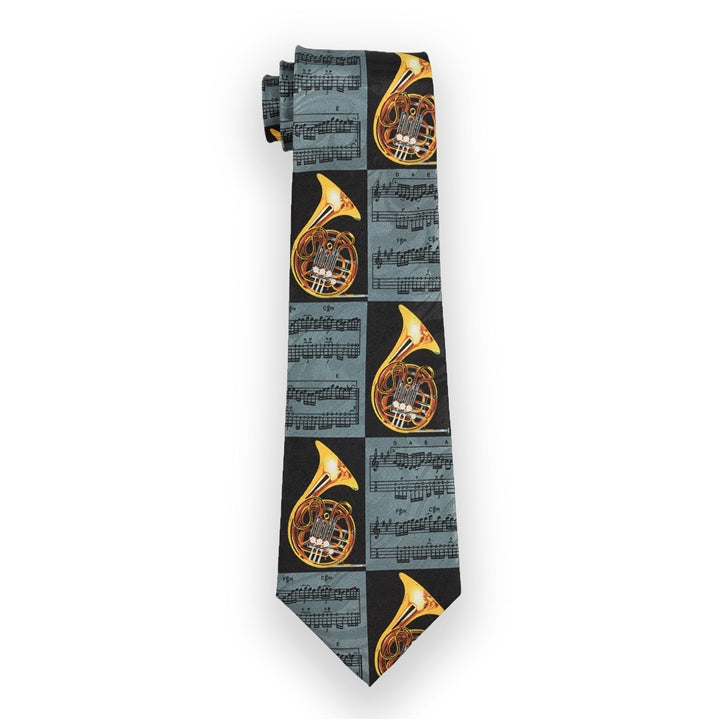 Handmade Tie -  French Horn