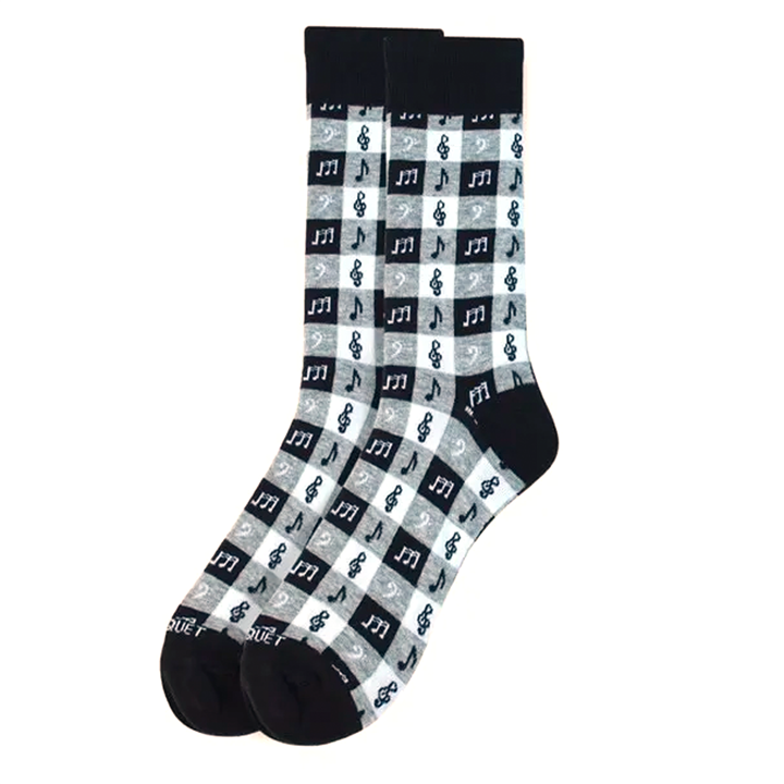 Men's Music Checkerboard Socks