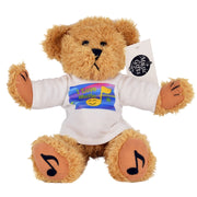 I Love Music! Foot Notes Teddy Bear with T-Shirt