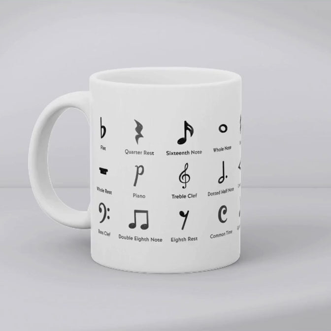 Load video: Music Symbols Reference Mug