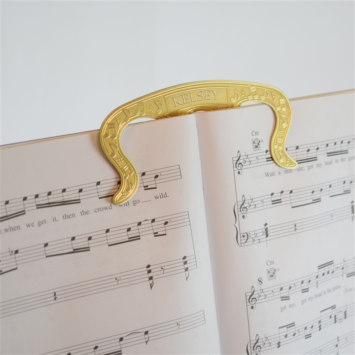 Brass Sheet Music Page Holder Bookmark @ The Music Stand