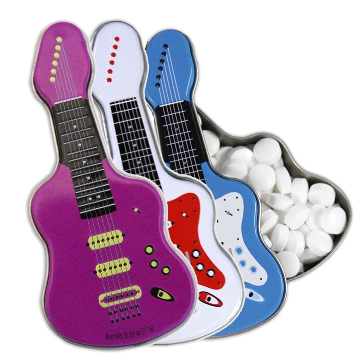 Acoustic Guitar Mints Tin, Novelty Candy Tins