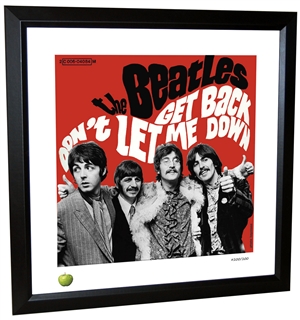 Beatles 'Get Back' Single Framed Lithograph at The Music Stand