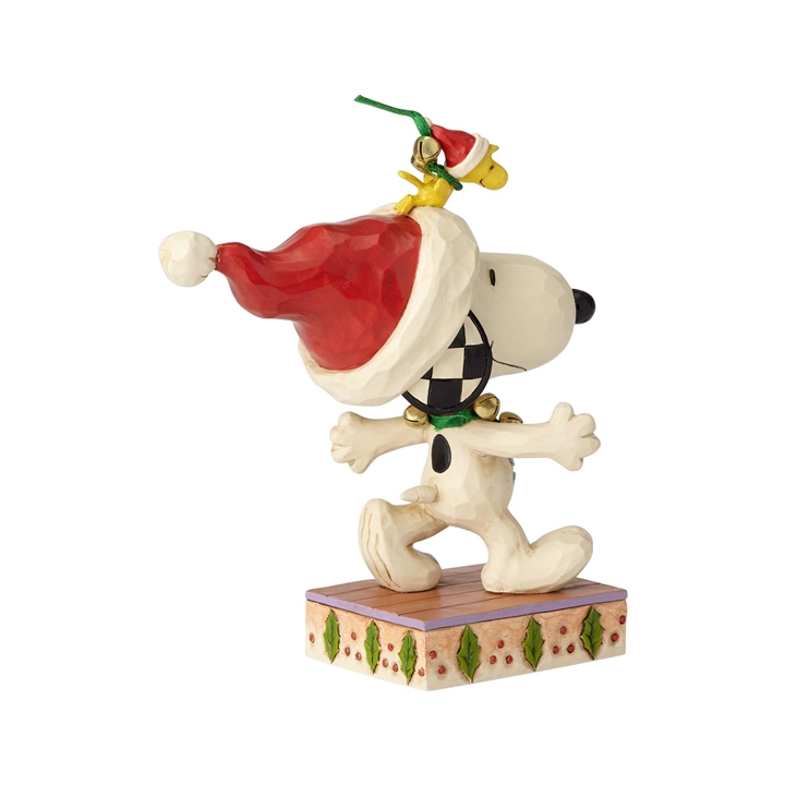 Snoopy and Woodstock Jingle Bells Statue at the Music Stand