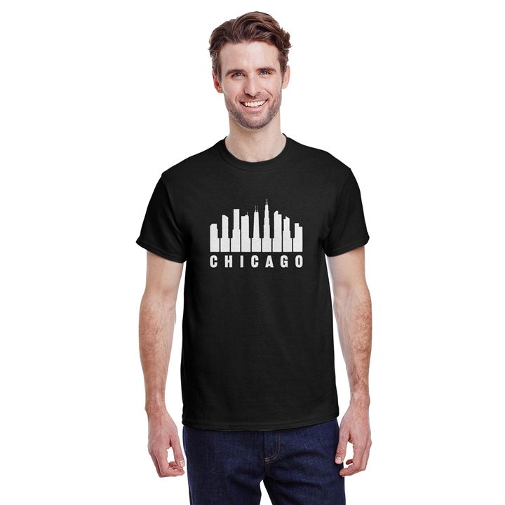 Chicago Skyline Design Unisex T-Shirt